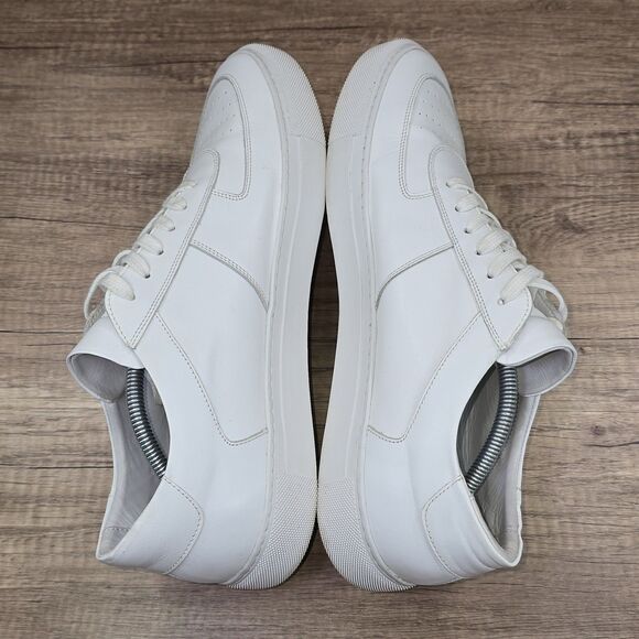 Beckett Simonon Garcia Men's Size 13 White Leather Sneakers (MSRP $179) - Picture 7 of 10